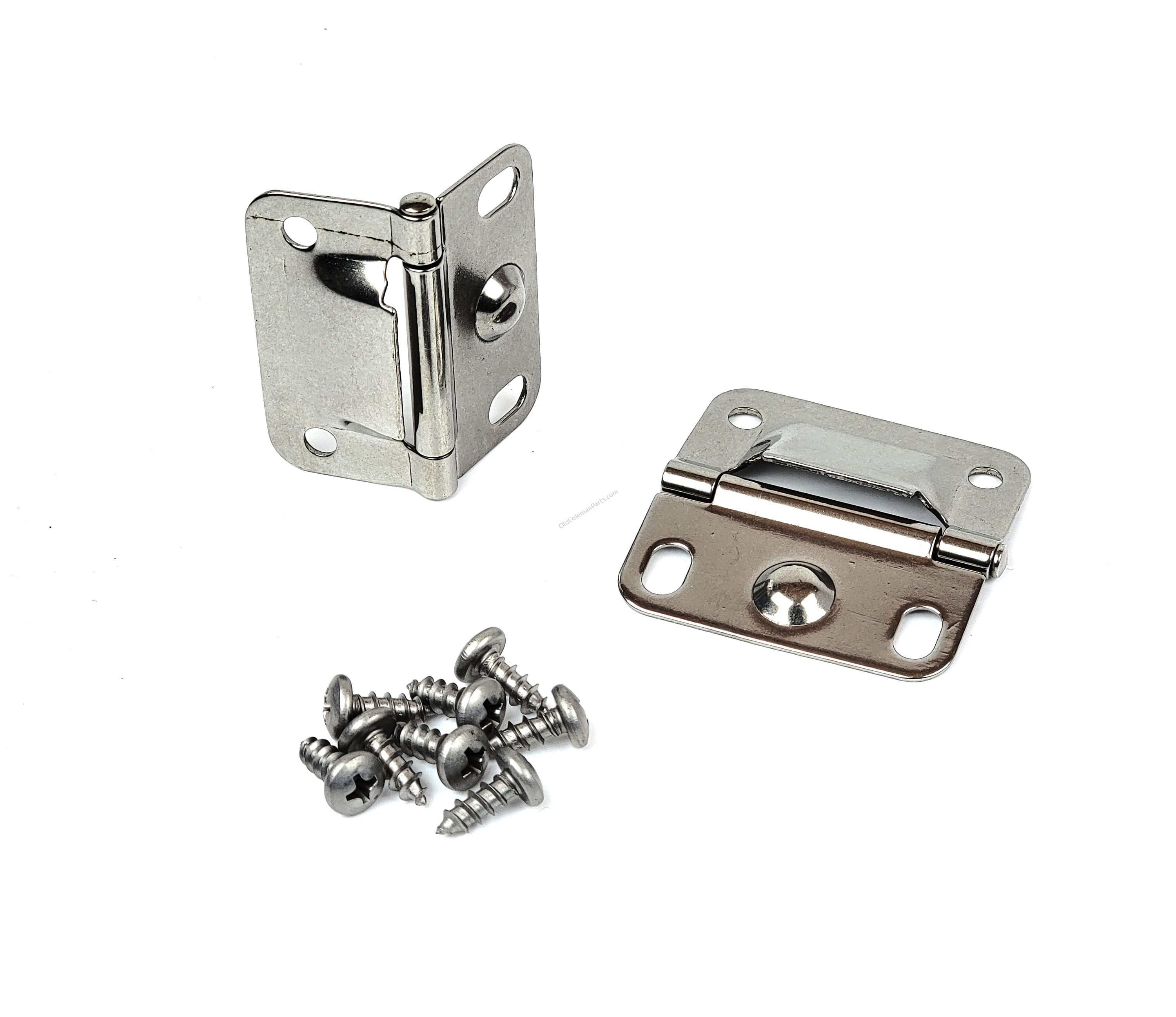 Old Coleman Parts > Coolers > Cooler Hinge Package, Stainless C059