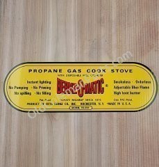 Bernzomatic Stove Decal - D56