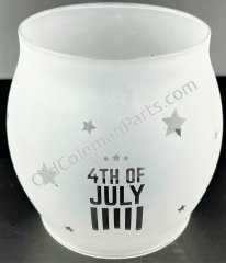 200A Globe, Frosted 4th of July - G145