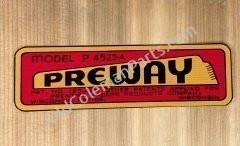 Preway P4523A Decal - D129
