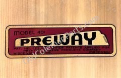 Preway 401 Decal - D135