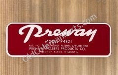 Preway P4821 Decal - D86