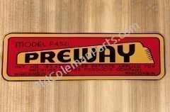 Preway P4521 Decal - D87