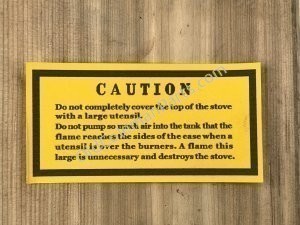 Preway Red Caution Label - D98