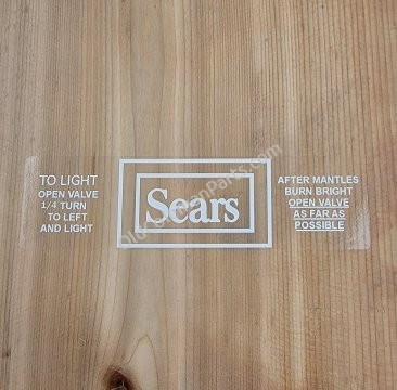 Sears Rectangle Lantern Decal - D31