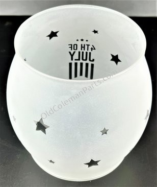 200A Globe, Frosted 4th of July - G145