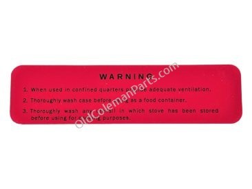 Decal M1950, Rogers Made in 1963 Warning - D108
