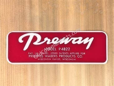 Preway P4822 Decal - D92