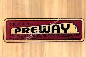 Preway 402 Decal - D89