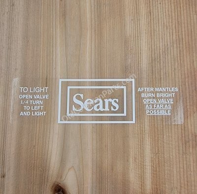 Sears Rectangle Lantern Decal - D31