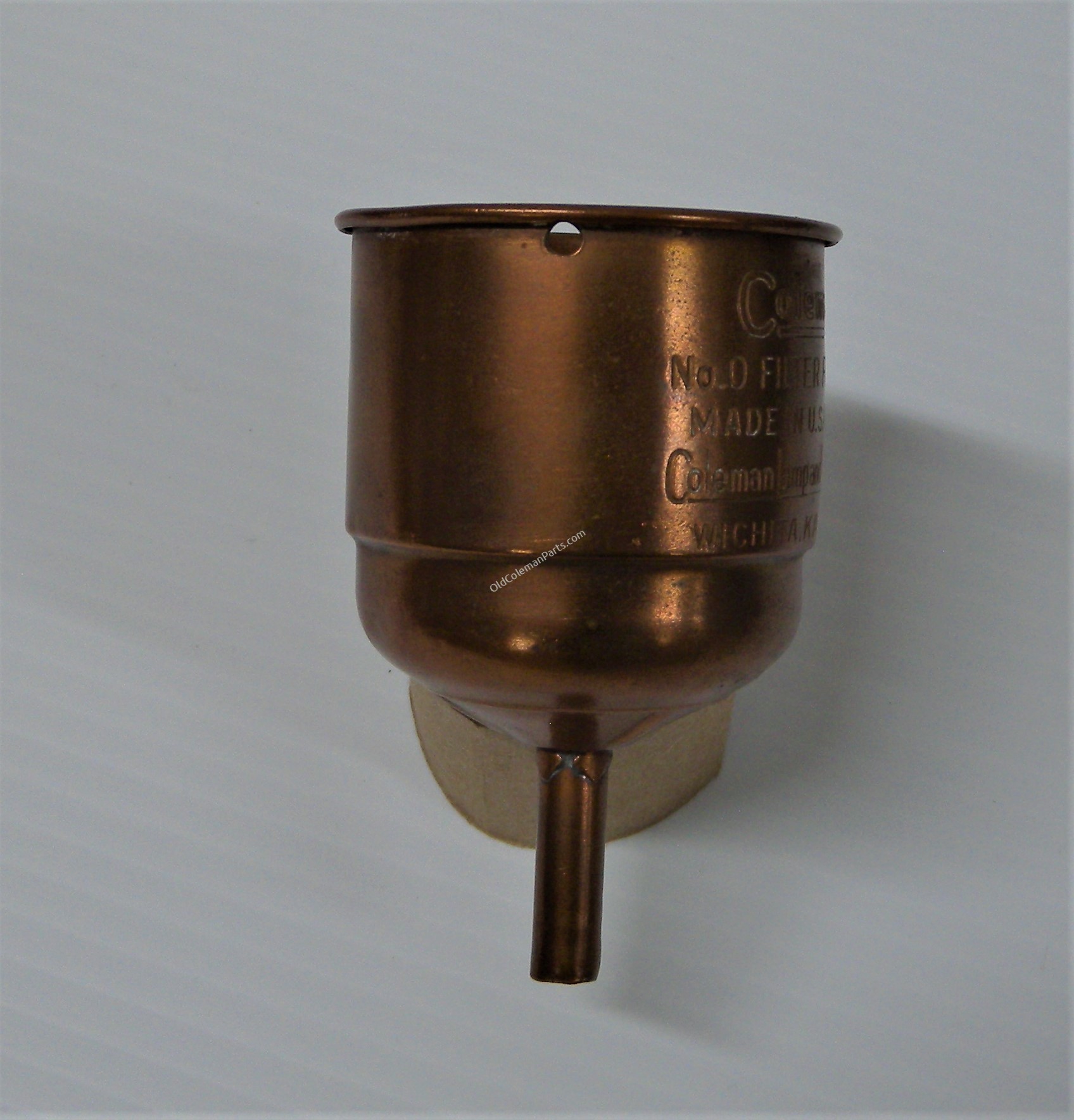 Old Coleman Parts > Uncategorized Parts > Filter Funnel #0 Copper Used