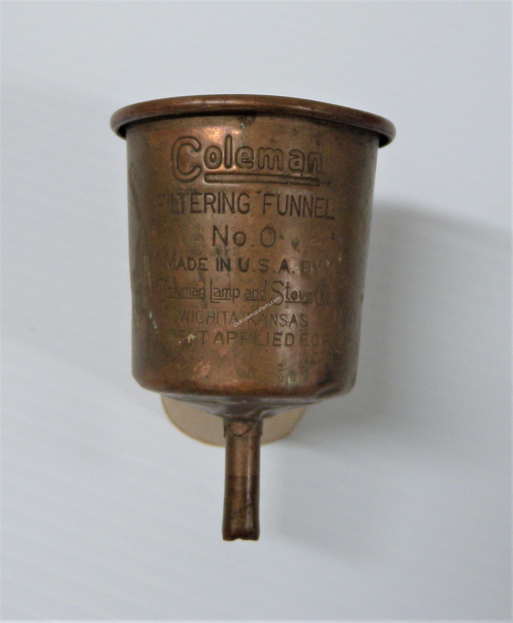 ライト・ランタン Coleman No.0 Copper Funnel Copper Coleman Funnel – Iron Crow