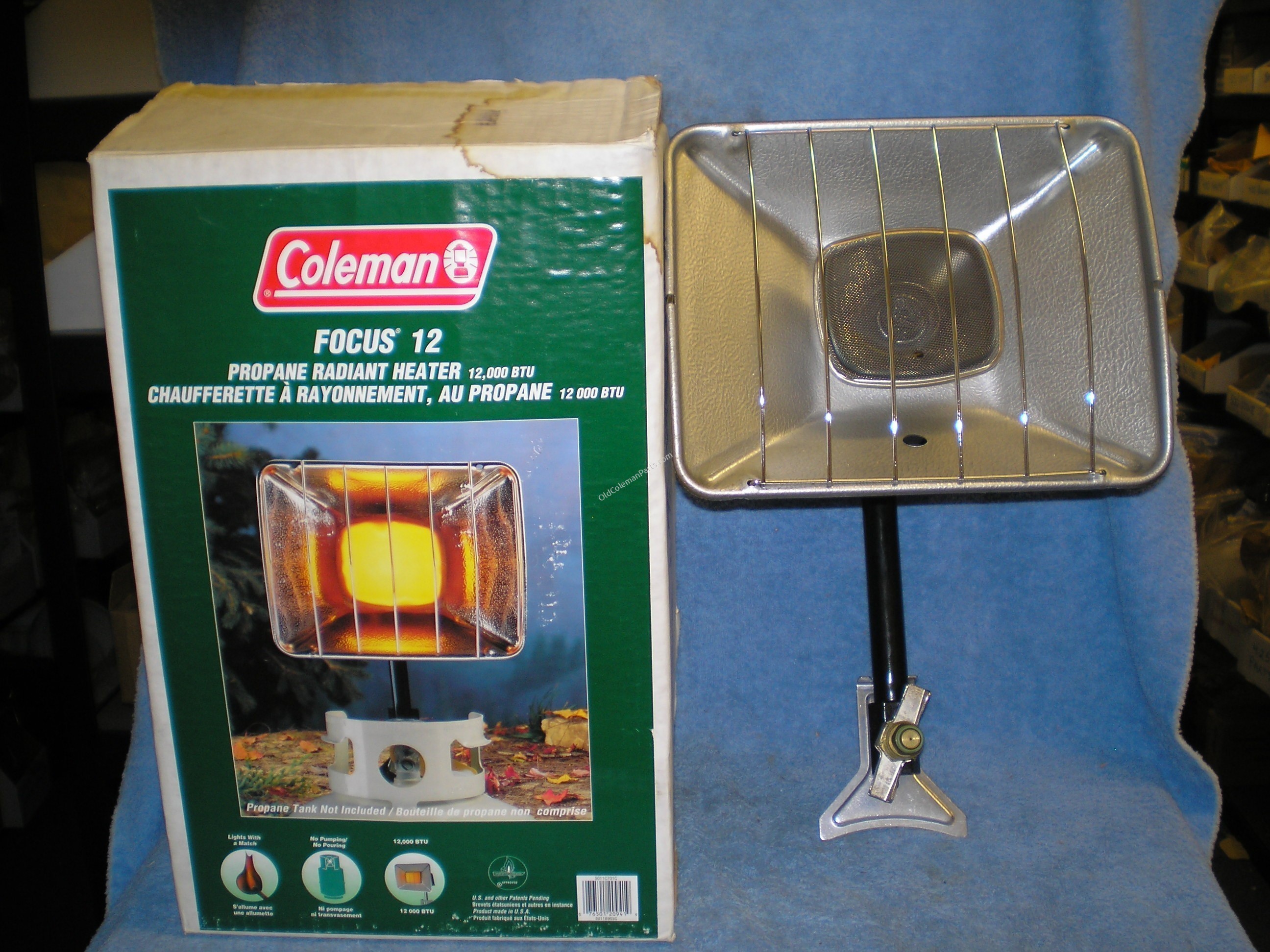 Old Coleman Parts > Focus 12 Propane Heater